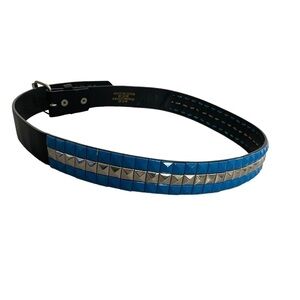 Ace Blue Silver Medium Belt Hot Topic